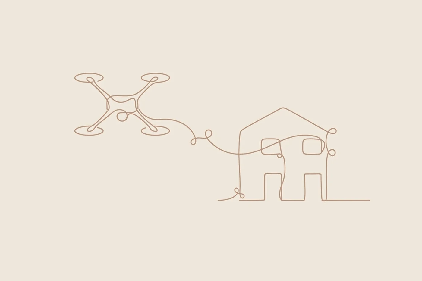 Dron FPV nad budynkiem - dzień zdjęciowy